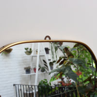 Mid-Century Italian Wall Mirror with Brass Frame (Circa 1950s)