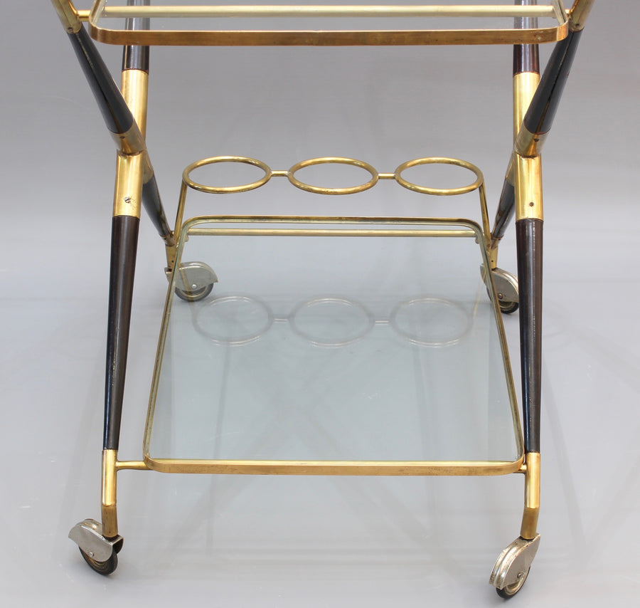 Vintage Italian Serving Trolley / Bar Cart by Cesare Lacca (circa 1950s)