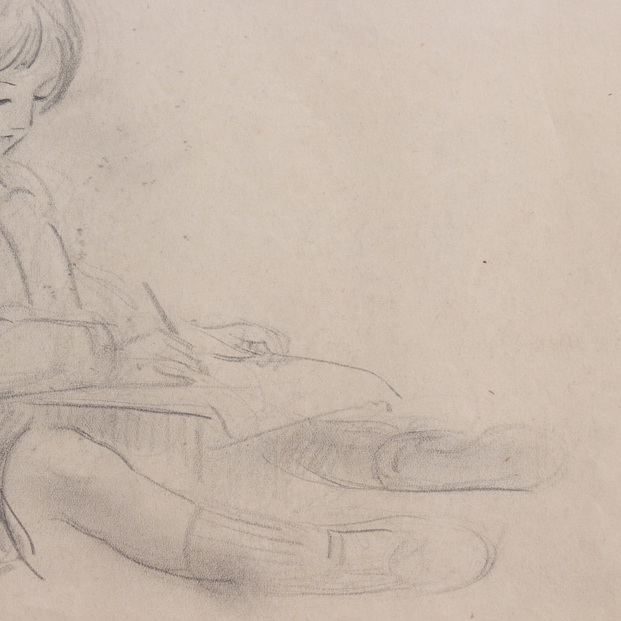 'Portrait of a Young Girl Writing' by Guillaume Dulac (circa 1920s)