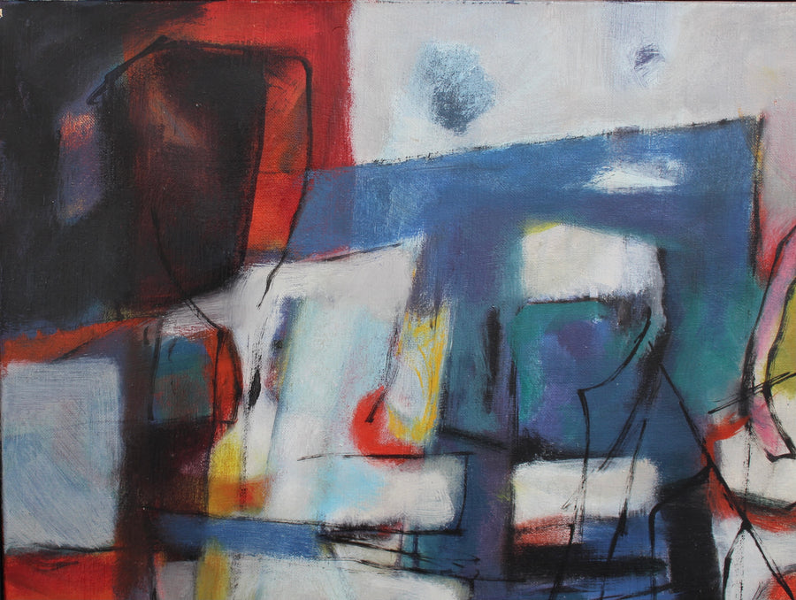'Untitled' Abstract Composition by Eliane Rosso (circa 1980s)