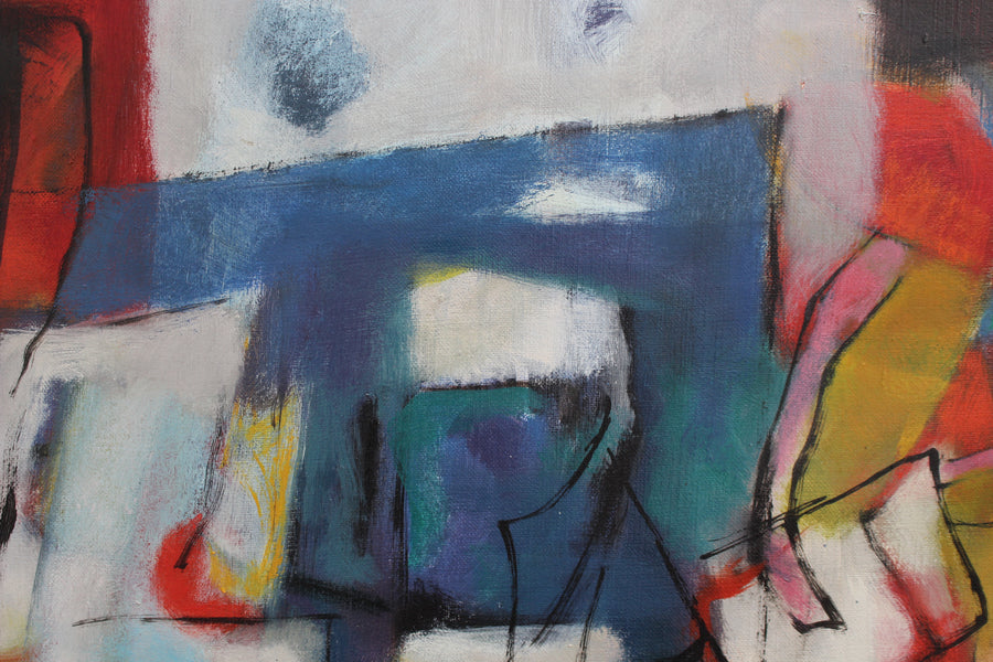 'Untitled' Abstract Composition by Eliane Rosso (circa 1980s)