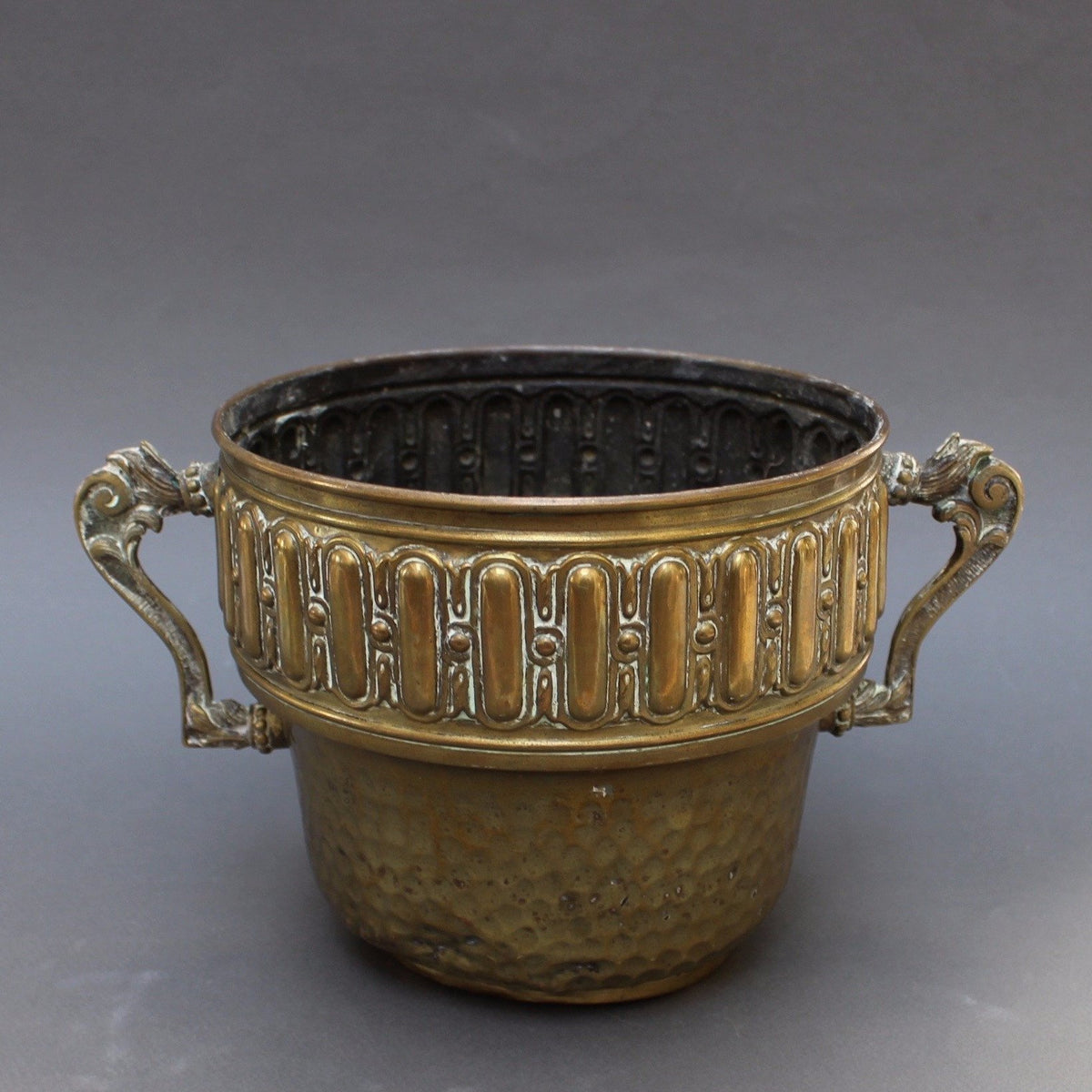 Vintage French Round Brass Pot (c. Early 20th Century) – Bureau of ...