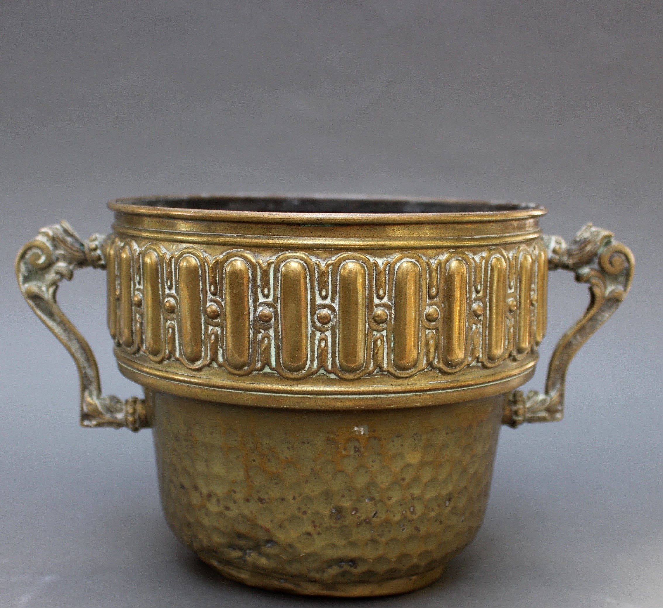 Vintage French Round Brass Pot (c. Early 20th Century) – Bureau of ...
