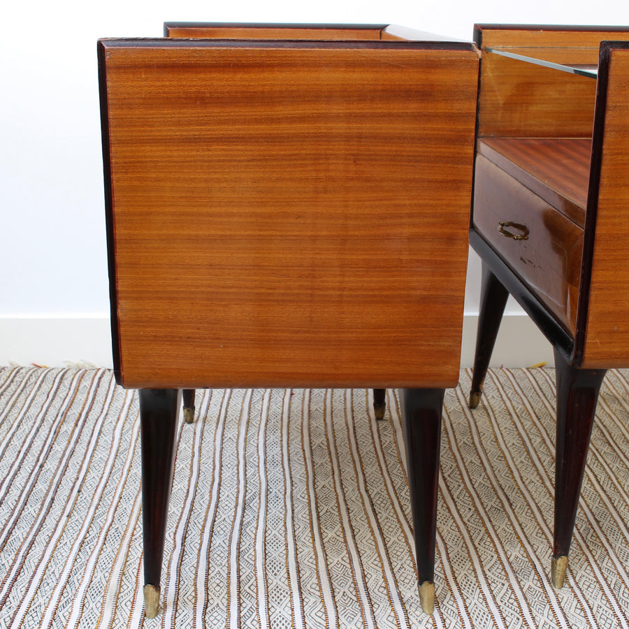 Pair of Italian Bedside Tables (circa 1950s)