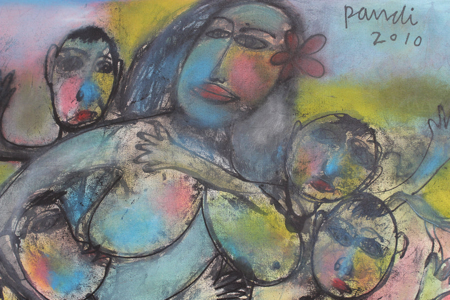 'Mother with Children' by Pandi (I Nyoman Sutaria) (2010)