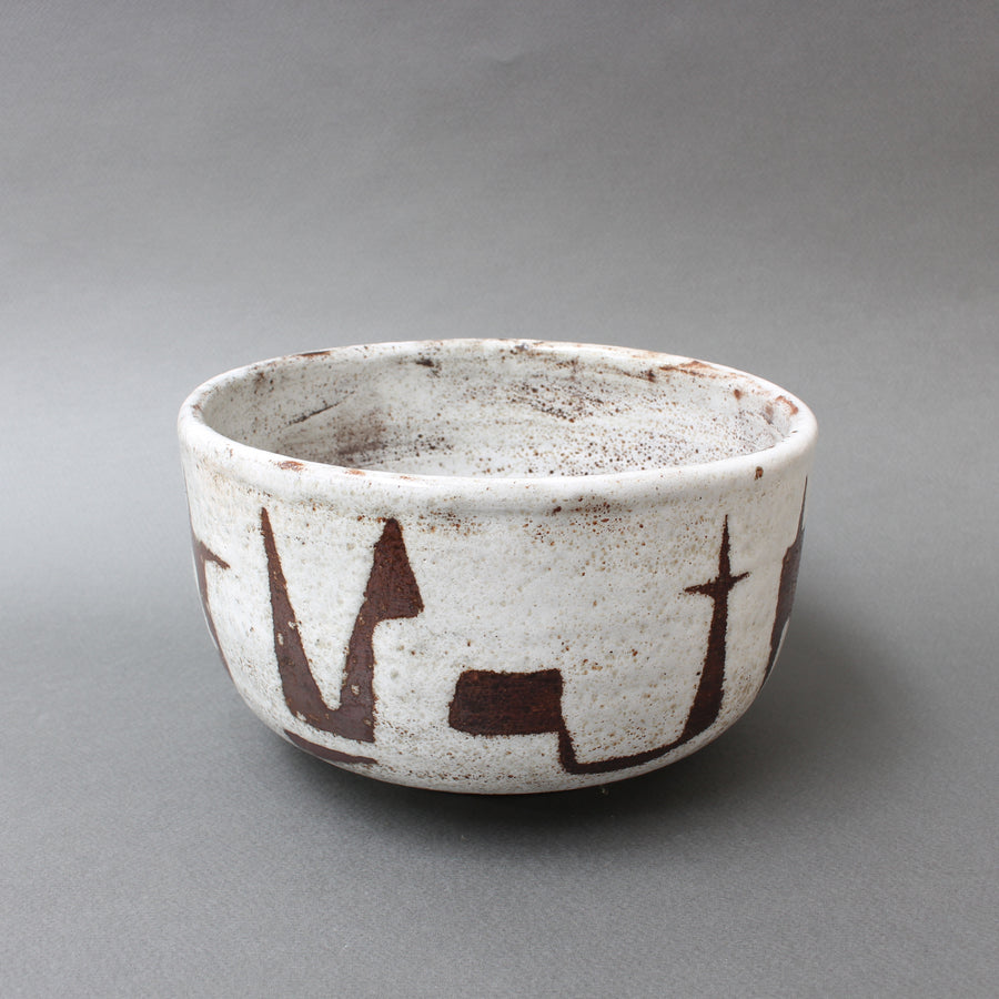 Mid-Century French Ceramic Bowl by Jean Rivier (circa 1960s)