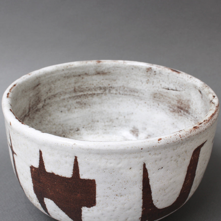 Mid-Century French Ceramic Bowl by Jean Rivier (circa 1960s)