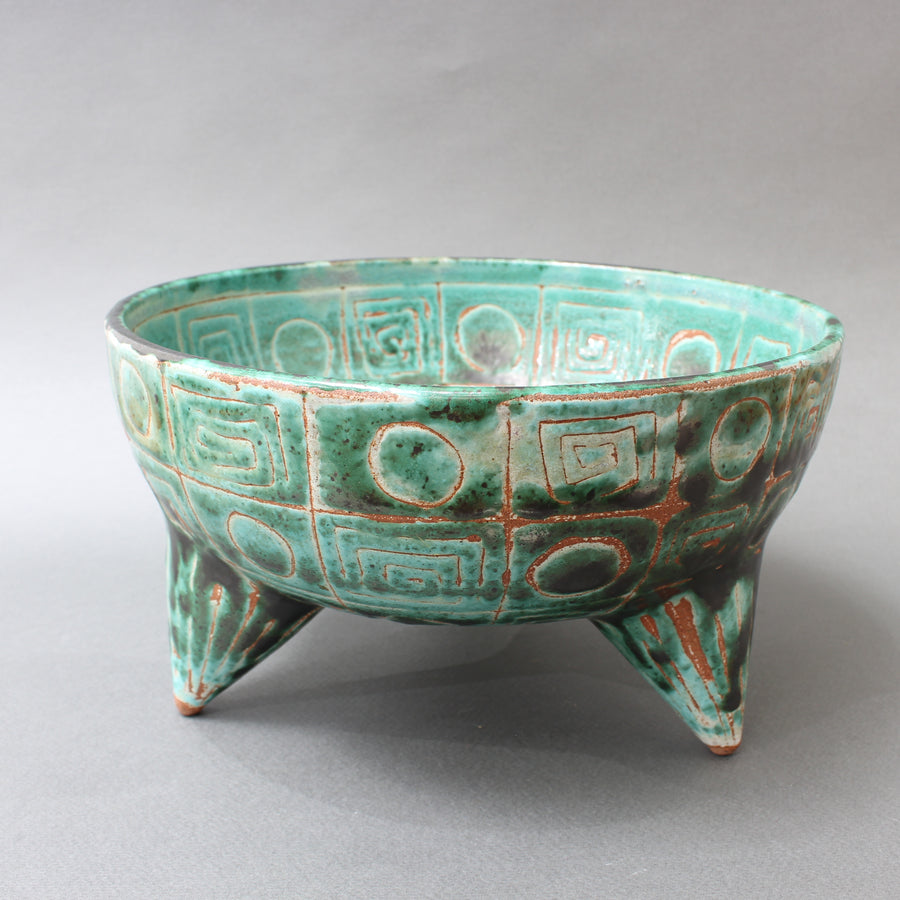 Mid-Century French Ceramic Bowl by Robert Picault (circa 1950s)