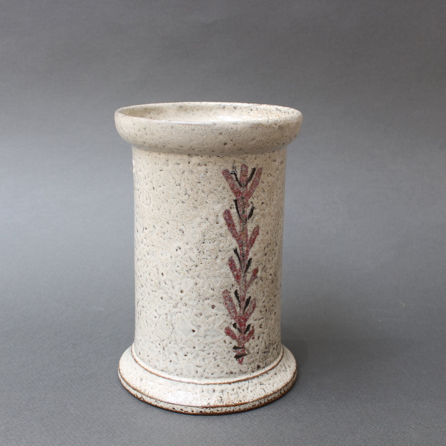 Mid-Century French Ceramic Jar by Gustave Reynaud, Le Mûrier (Circa 1950s)