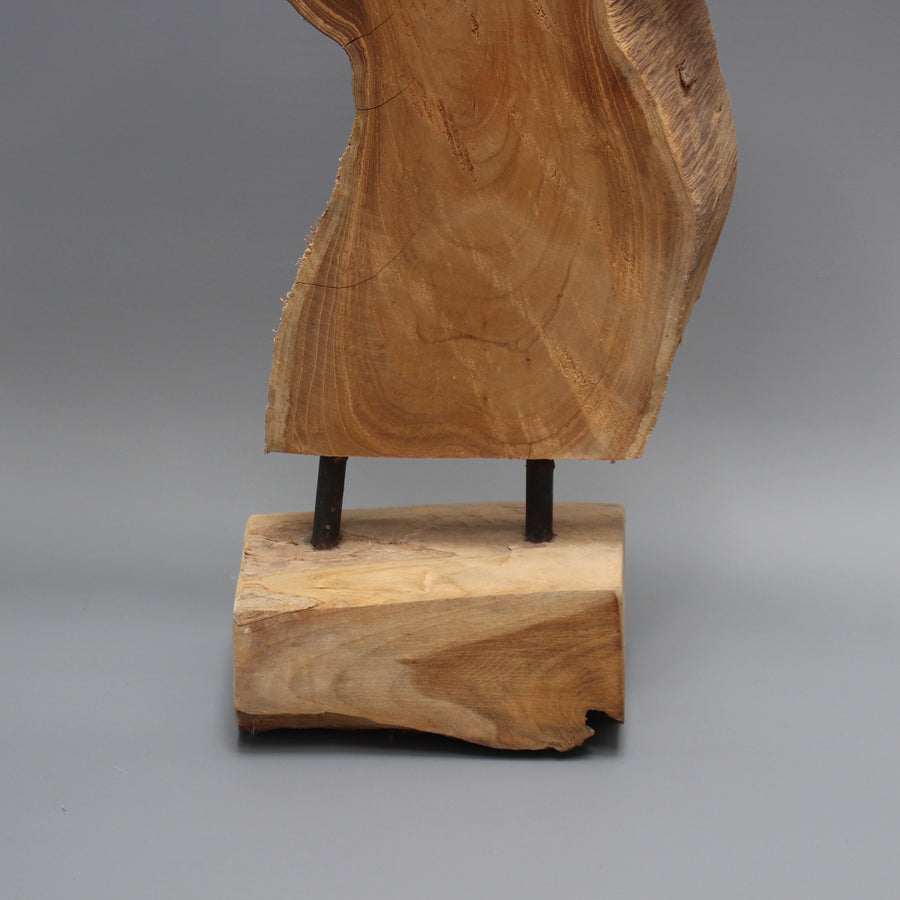 Japanese Natural Wood Sculpture (c. 1990s)
