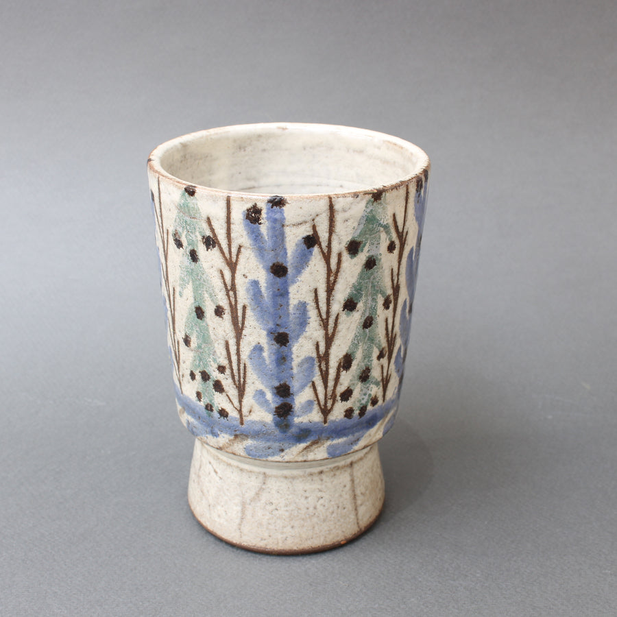 Vintage French Ceramic Vase by Gustave Reynaud, Le Mûrier (circa 1950s)