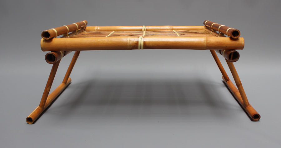 Vintage Dutch Bamboo Bed Serving Tray