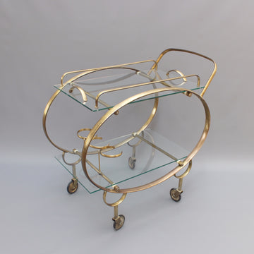 Italian Serving Trolley in the Style of Ico Parisi and Cesare Lacca (c. 1960s)