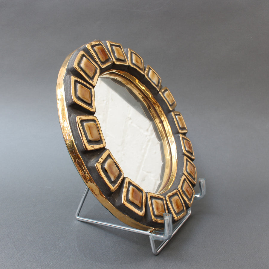 Ceramic Wall Mirror by Mithé Espelt - 