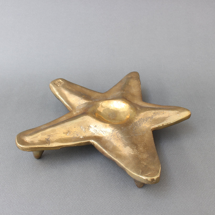 Decorative Brass Trivet in Starfish Motif by David Marshall (circa 1990s)