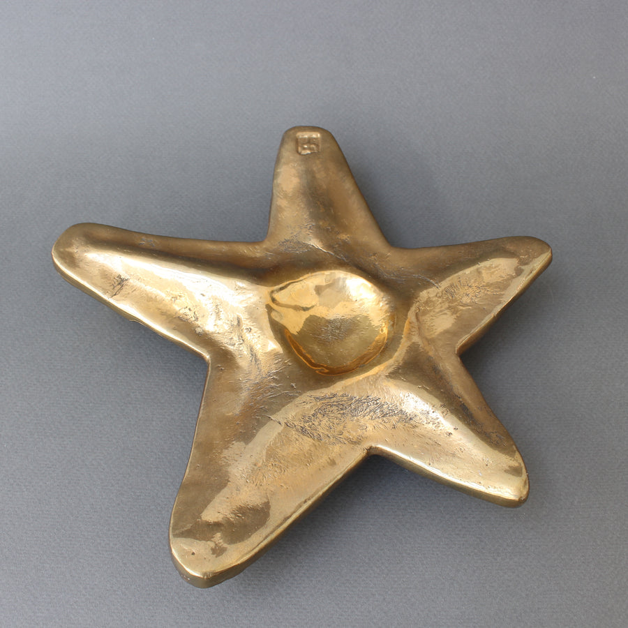 Decorative Brass Trivet in Starfish Motif by David Marshall (circa 1990s)