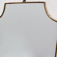 Vintage Italian Wall Mirror with Brass Frame (circa 1950s) - Medium