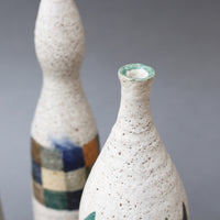 Set of Three Bottle-Shaped Vases by Bruno Gambone (circa 1990s)