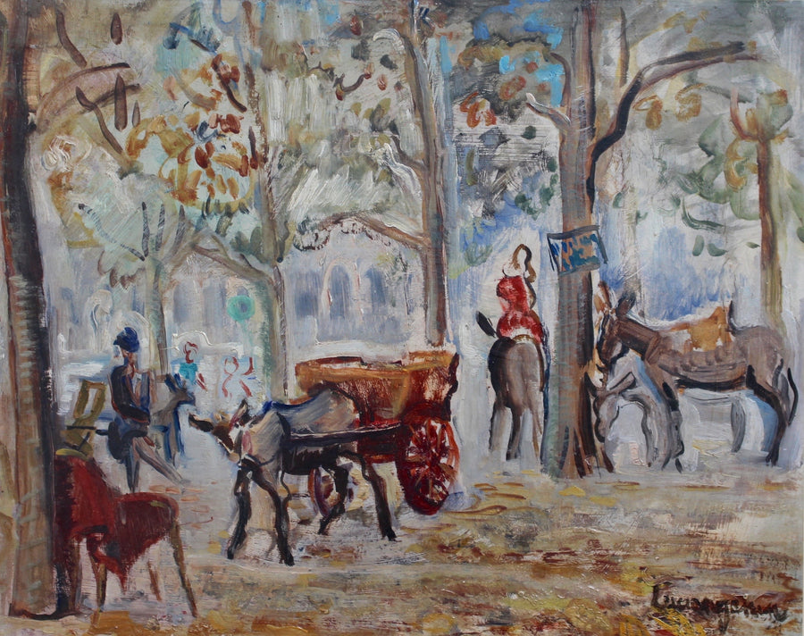 'Parc Monceau Paris' by Lucien Génin (c. 1930s)