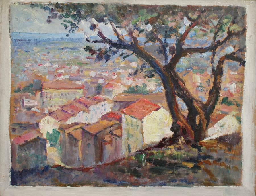 'French Riviera View', French School (circa 1950s)