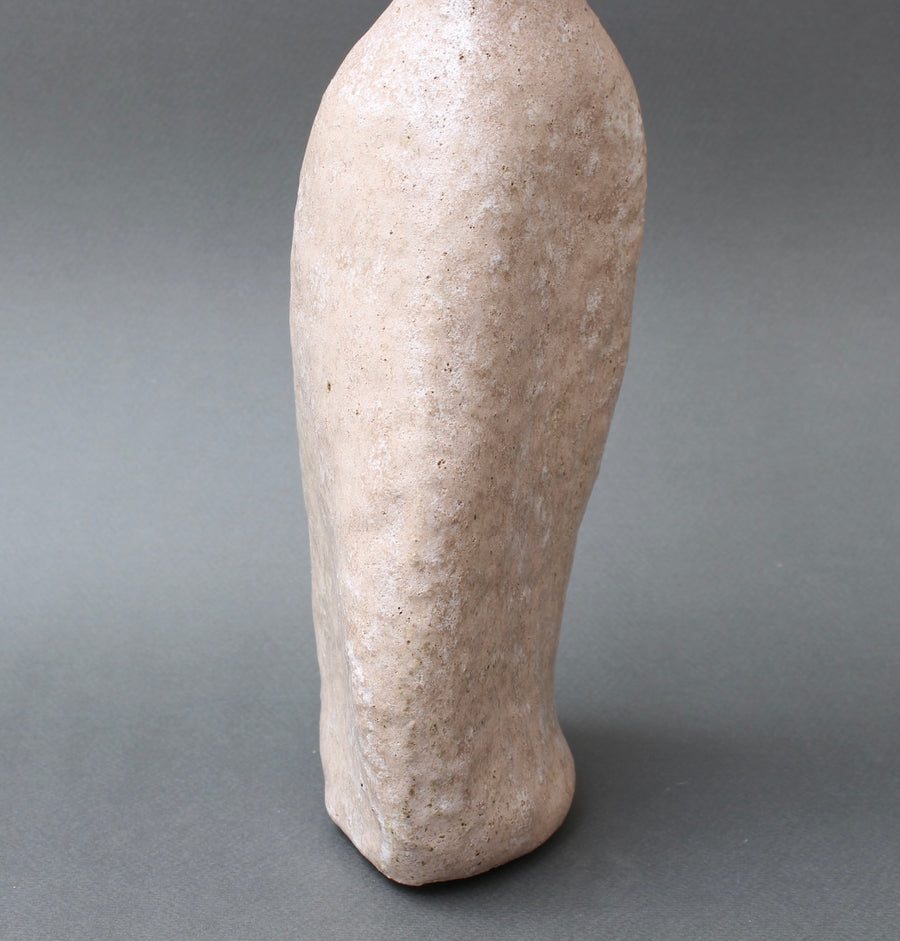 Stoneware Italian Bottle-Shaped Flower Vase by Bruno Gambone (circa 1980s)