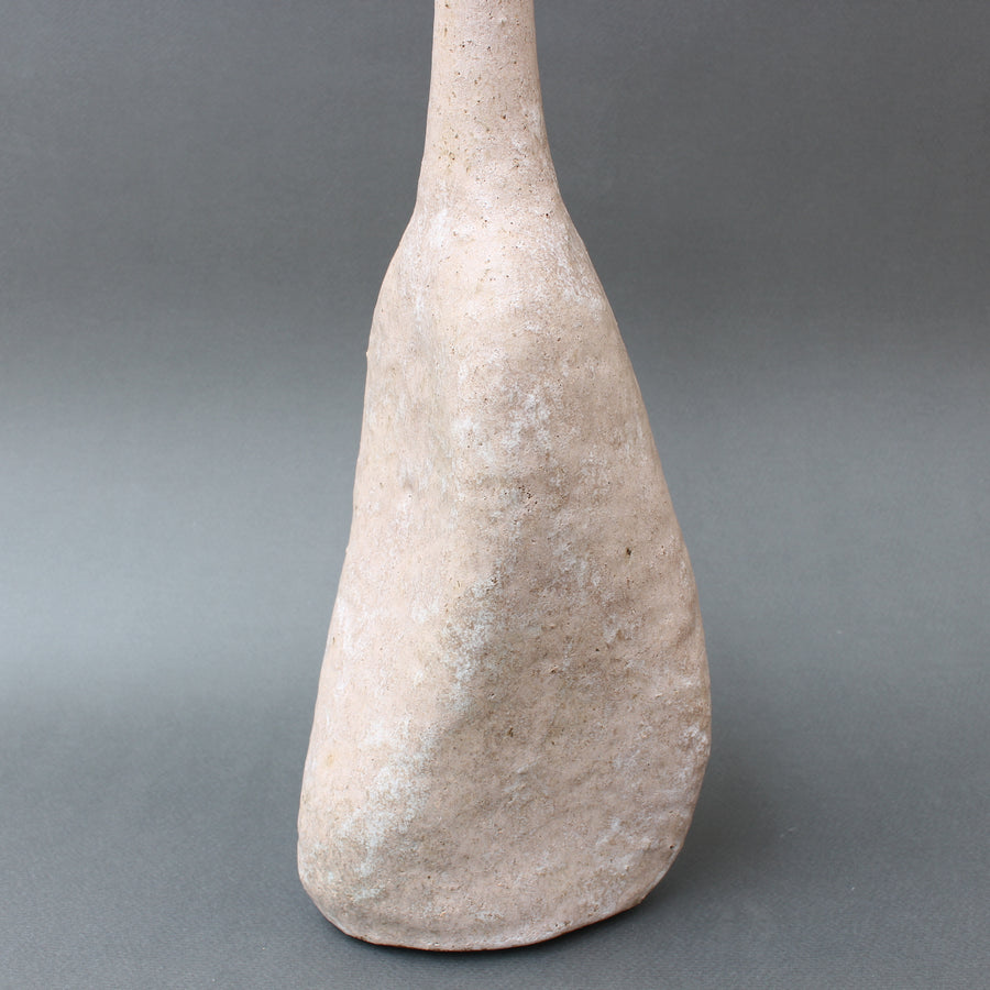 Stoneware Italian Bottle-Shaped Flower Vase by Bruno Gambone (circa 1980s)