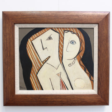 'Inseparable' by T. Aubry (French School circa 1950s - 60s)