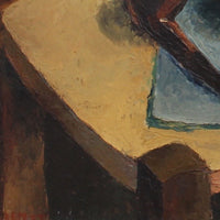 'Still Life with Fruit and Pipe' by French Artist Quillien (1937)