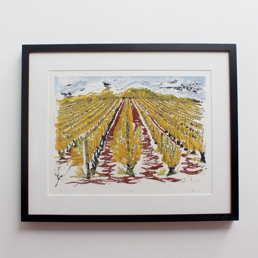 'Set of Four Burgundy Vineyard Seasonal Views' by Jonquil Cook (2007 & 2014)