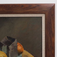 'Still Life with Fruit and Pipe' by French Artist Quillien (1937)