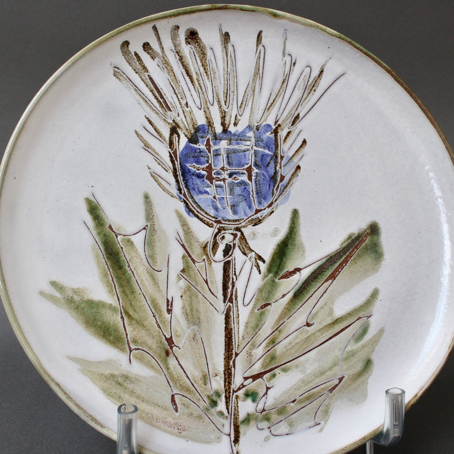 French Mid-Century Decorative Plate by Albert Thiry (circa 1960s)