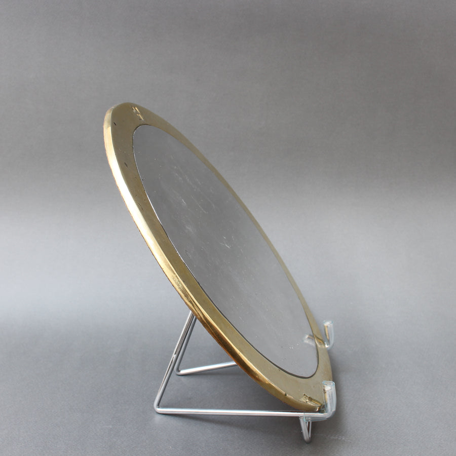 Set of Six Aluminium and Brass Brutalist Style Place Settings by David Marshall (circa 1980s)