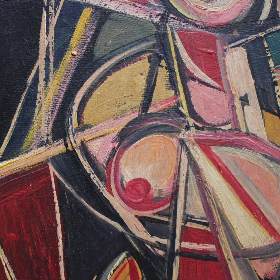Cubist Nude in Colour, School of Berlin (circa 1950s - 70s)
