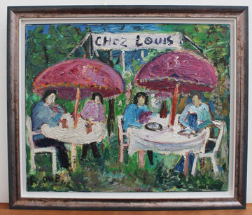 'Lunch at Chez Louis' by Roland Dubuc (circa 1970s)