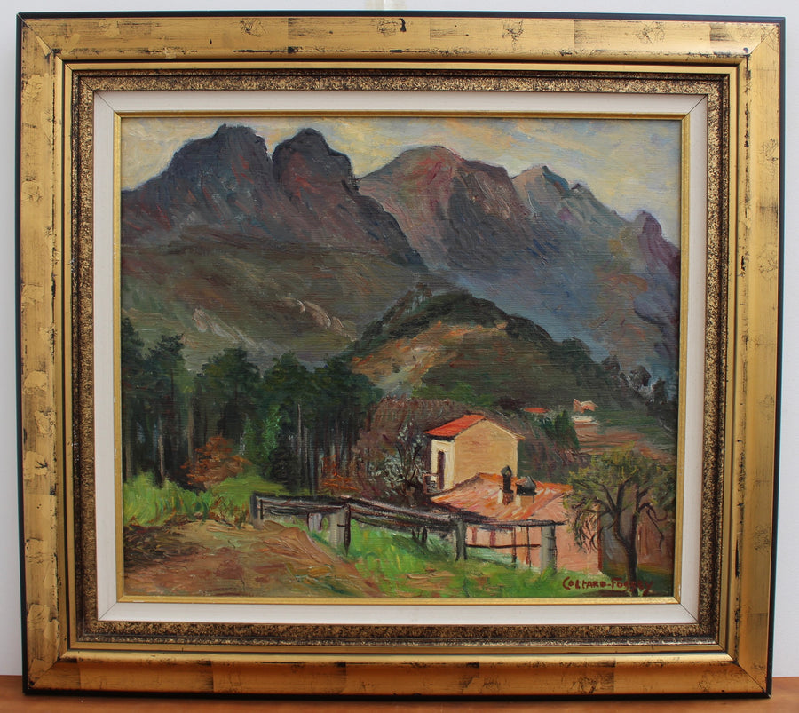 'Mountain Landscape' by Louise-Jeanne Cottard-Fossey (circa 1950s)
