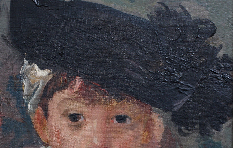 'Portrait of Boy in Feathered Cap' by Luigi Corbellini (Circa 1930s)