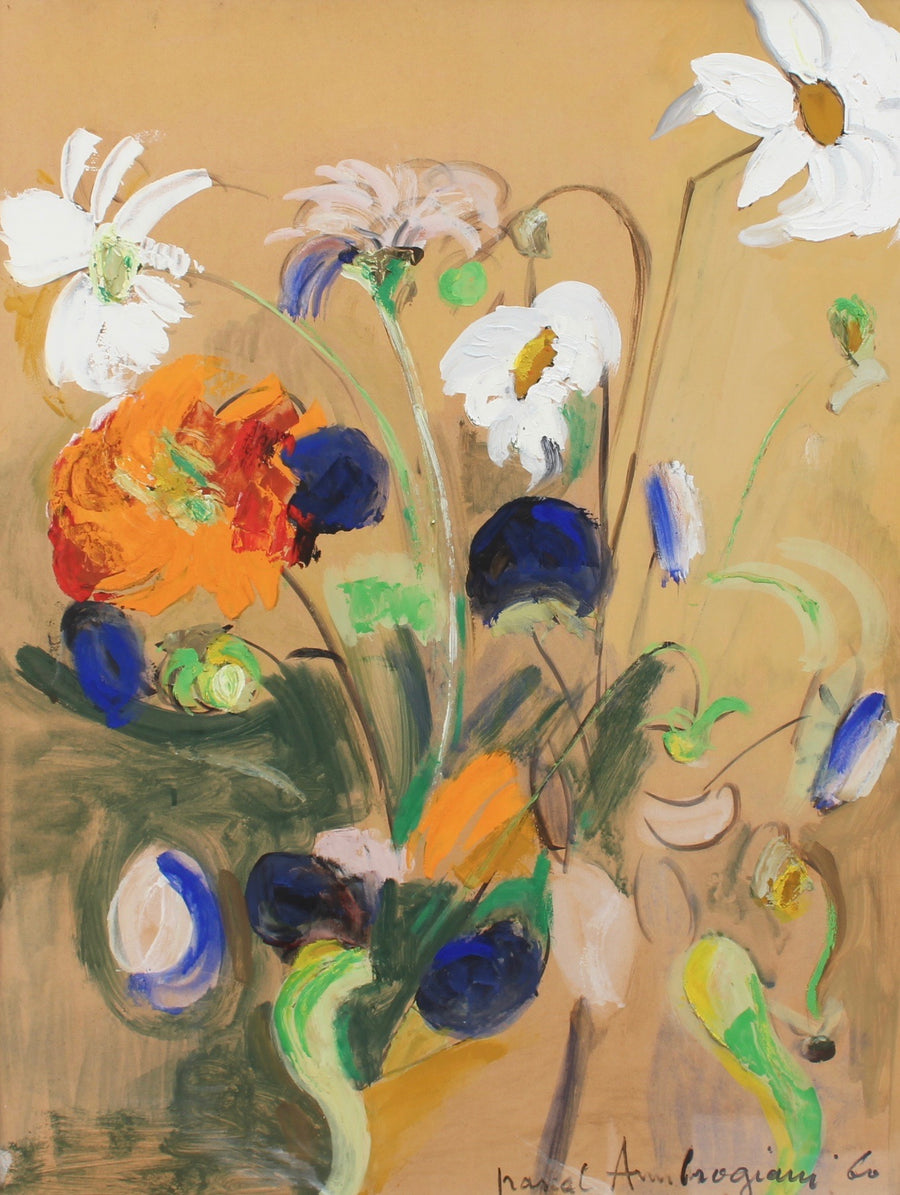 'Bouquet of Flowers' by Pascal Ambrogiani (1960)