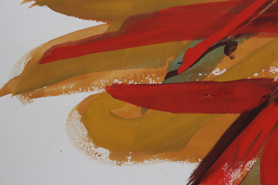 'Composition in Orange and Red' by James Pichette (circa 1970s)