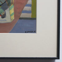Cubist Nude Portrait of Seated Woman II by Kosta Stojanovitch (1955)