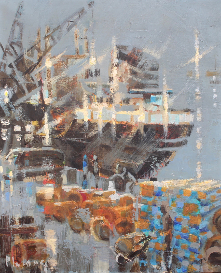 'Stopover in Port' by Pierre Lelong (circa 1960s - 70s)