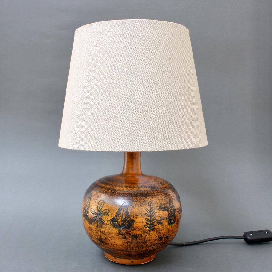 French Vintage Ceramic Table Lamp by Jacques Blin (circa 1950s)