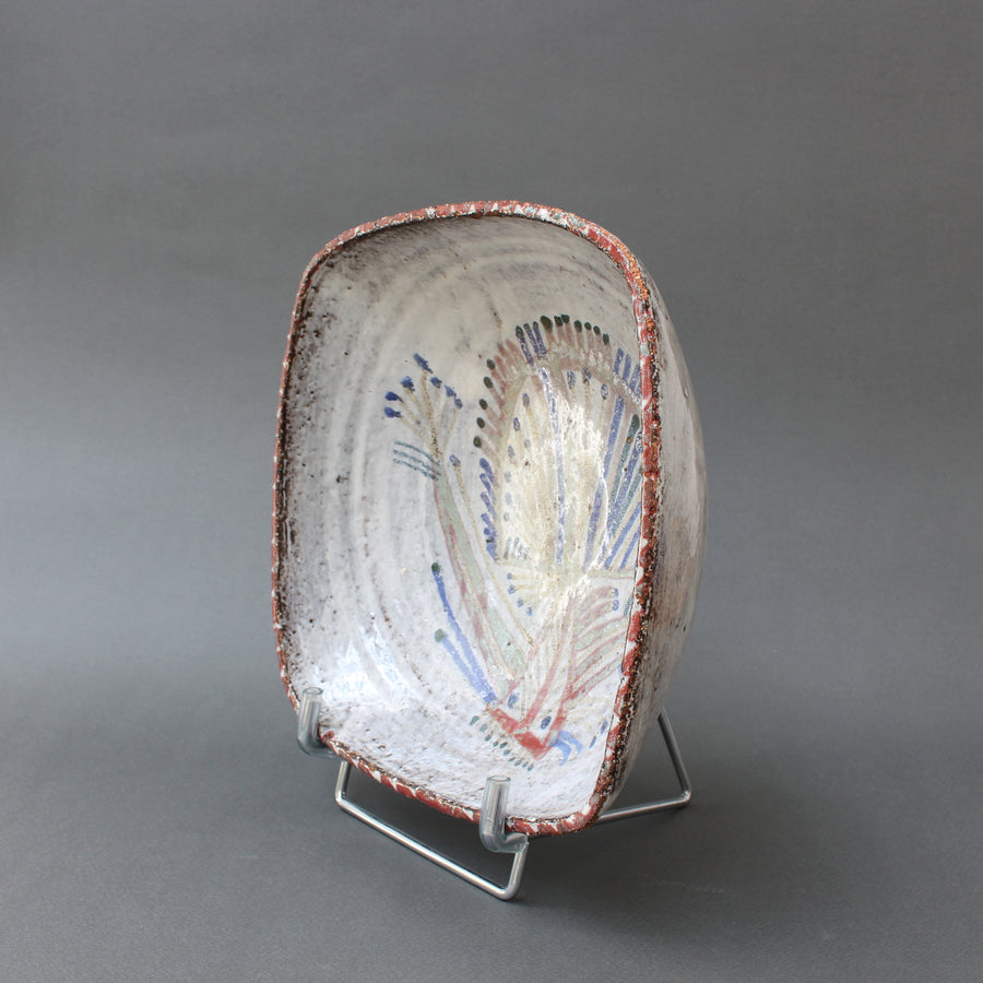Vintage French Ceramic Bowl by Jean Derval for Le Mûrier (circa 1960s)