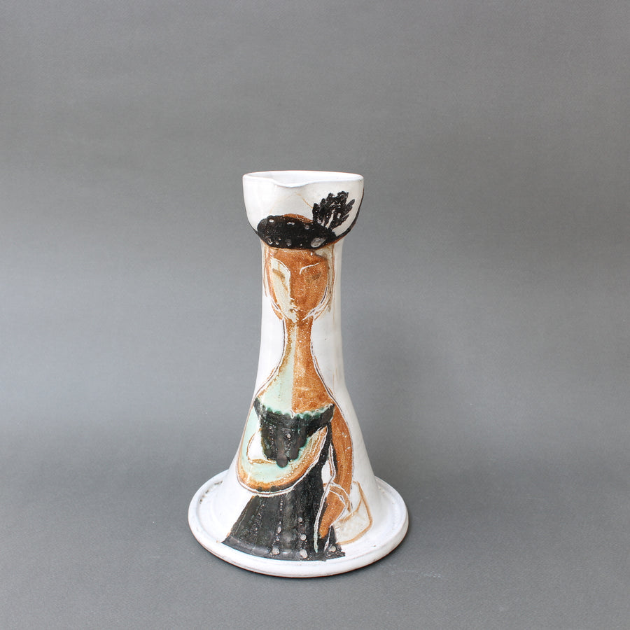 French Vintage Ceramic Lamp Base by Atelier du Grand Chêne (circa 1950s)