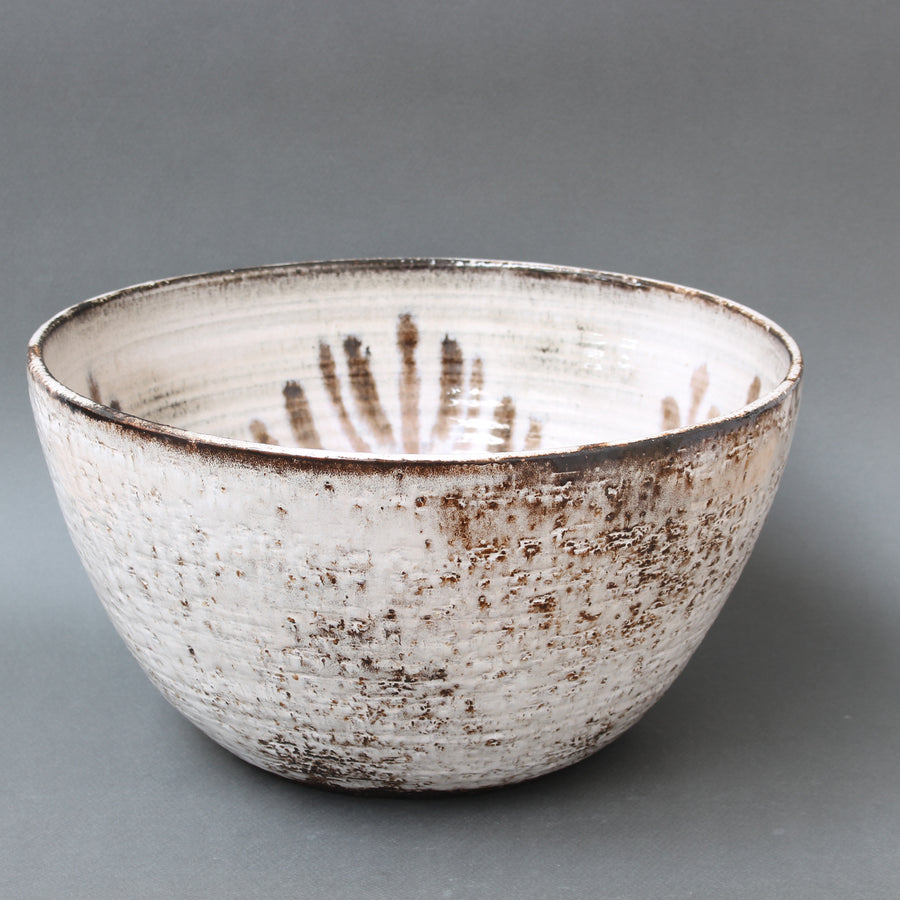 Vintage French Ceramic Decorative Bowl by Gérard Hofmann (circa 1950s) - Large