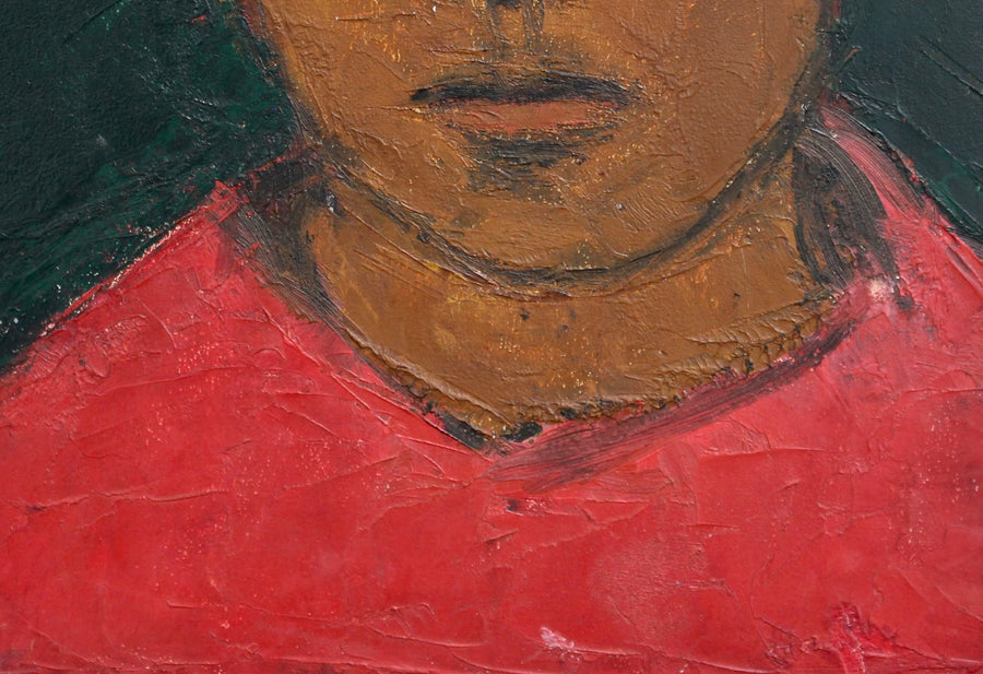 'Portrait of Boy in Red' French School (circa 1930s)