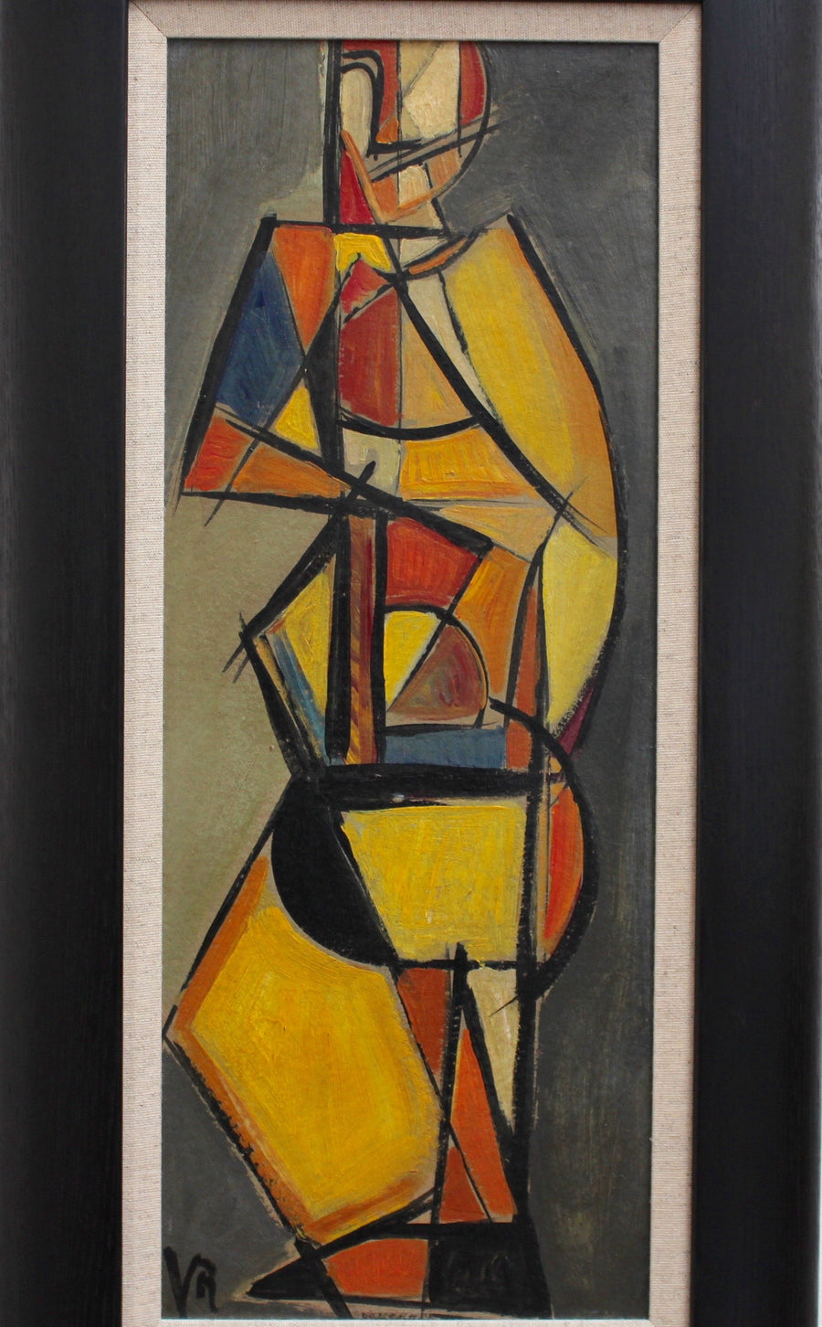 'Pizzicato' Double Bass Player by V.R. (circa 1940s - 50s)