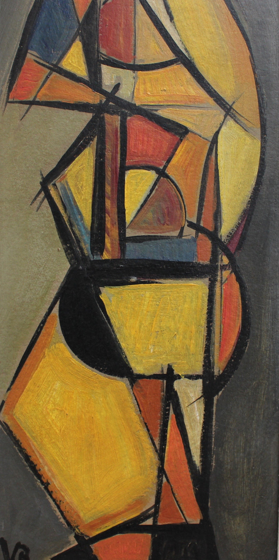 'Pizzicato' Double Bass Player by V.R. (circa 1940s - 50s)