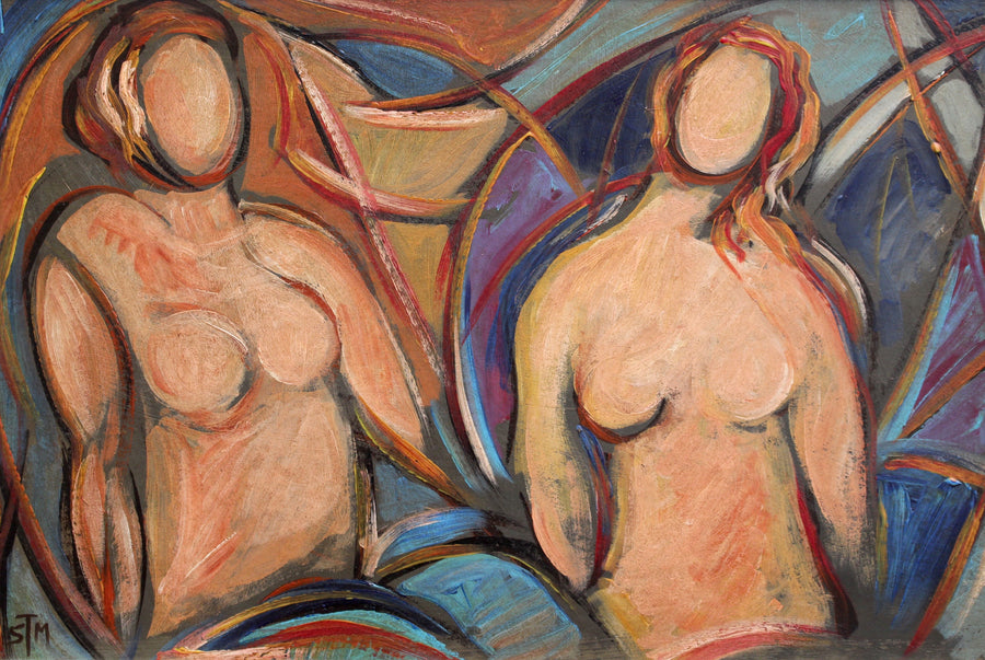 'Nudes in Repose' by STM (circa 1940s - 1960s)