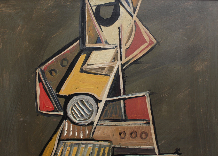 'Cubist Instrumentalist' by V.R. (circa 1940s - 50s)