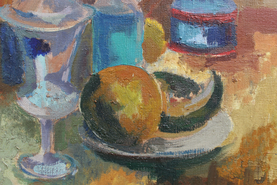 'Still Life with Vases, Vessels and Fruit' by Nicole Yzon (circa 1940s)